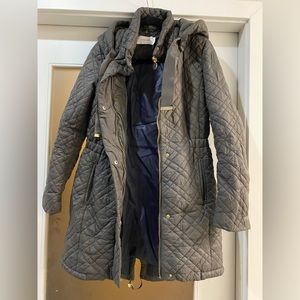 Womens mid length puffer coat
